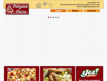 Tablet Screenshot of pangaeapizza.com